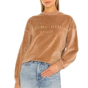 Anine Bing Sport Velour Sweatshirt